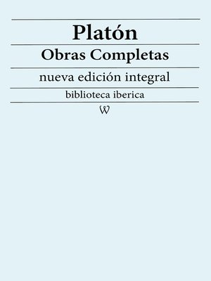 cover image of Platón Obras completas